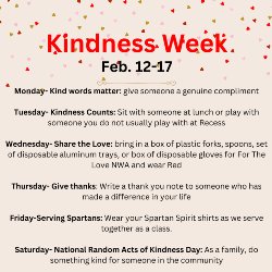 Wednesday- Wear Red Students may wear red if the bring one of the following items for the non-profit For The Love NWA box of plastic forks box of plastic spoons box of disposable gloves set of disposable aluminum trays